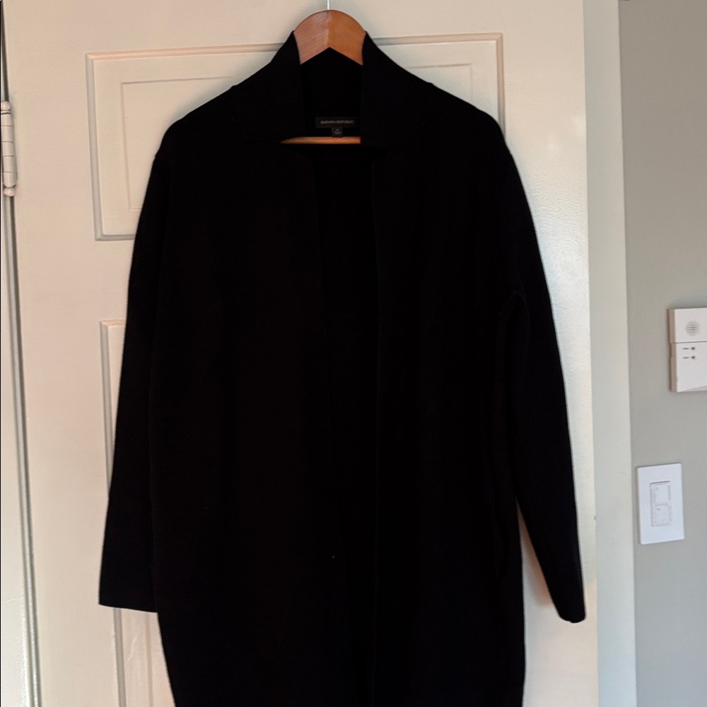 Banana Republic Charcoal Knit Cardigan